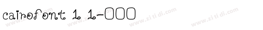 cairofont 1 1字体转换